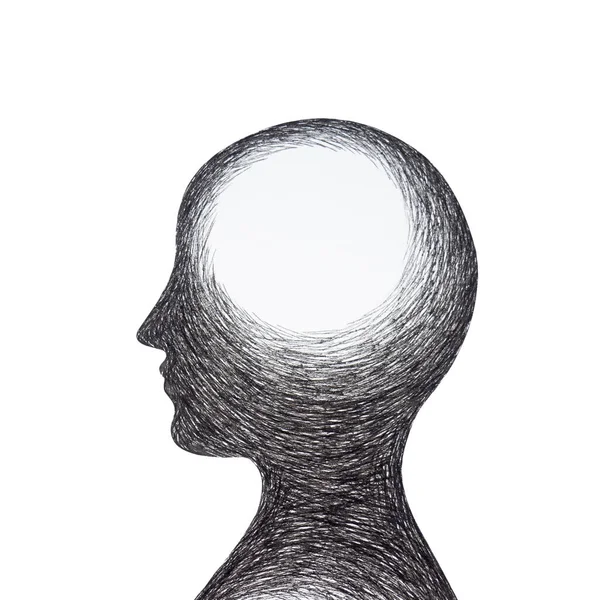 Human Head Chakra Body Mind Mental Health Healing Spiritual Connect — 스톡 사진