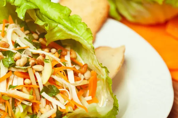 Cuisine Végétalienne Concept Alimentation Saine Salade Légumes Frais Délicieux Mélange Photos De Stock Libres De Droits