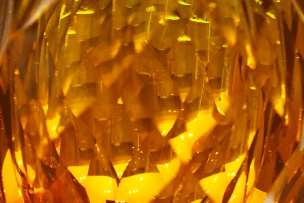 Yellow Gemstone Close Indoor Shot — Stock Photo, Image
