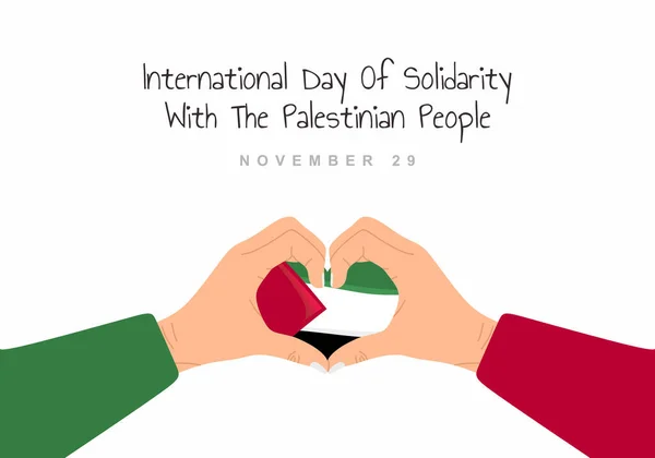 stock vector International day of solidarity with palestinian people on white background.