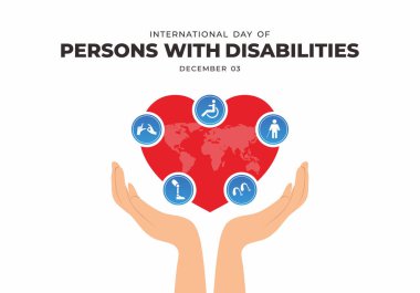 International persons with disabilities celebrated on december 23. clipart