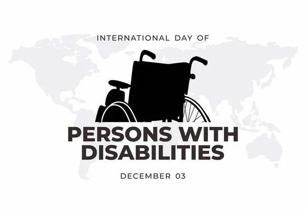 stock vector International persons with disabilities celebrated on december 23.