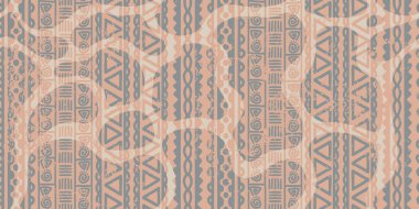 Çizgiler el çizimi kabile deseni. Etnik kökenli çizimler. Moda tekstil baskısı için vektör illüstrasyonu.