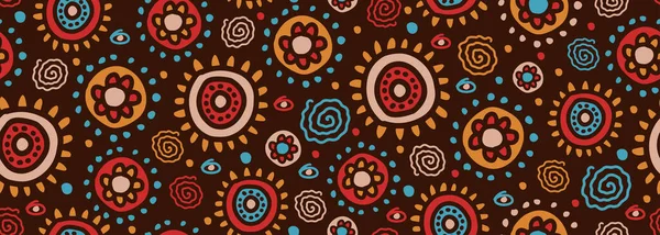 Африканские Афрокультурные Мотивы Рисунки Этнических Каракулей Креативная Ацтекская Текстура Народный — стоковый вектор