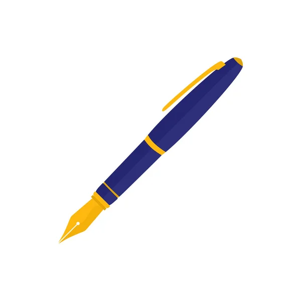 Ink Pen Colorful Flat Element Literacy Day International Celebration Education — Stock Vector