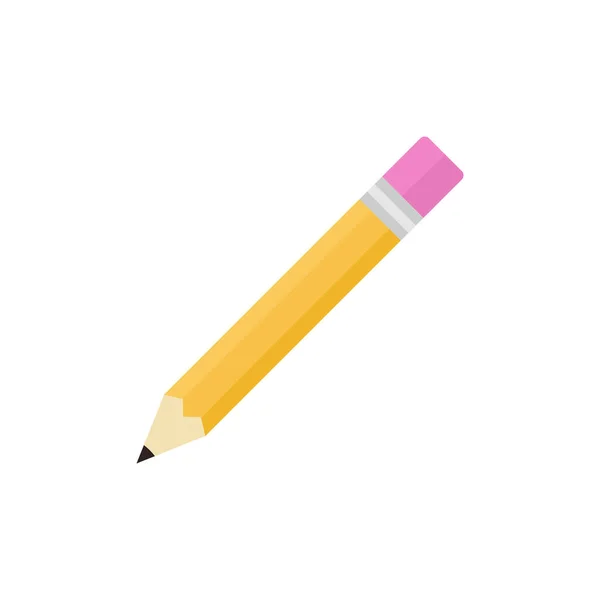 Pencil Colorful Flat Element Literacy Day International Celebration Education Background — Stock Vector