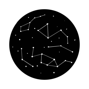 Astrolojik işaretin ezoterik sembolü elle çizilmiş. Beyaz arka planda izole edilmiş mistik büyü elementleri..