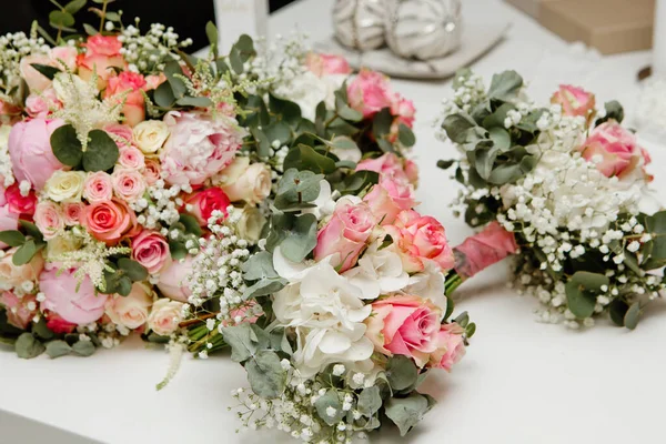 Wedding Bouquets Bride Soft Focus — Stock Photo, Image