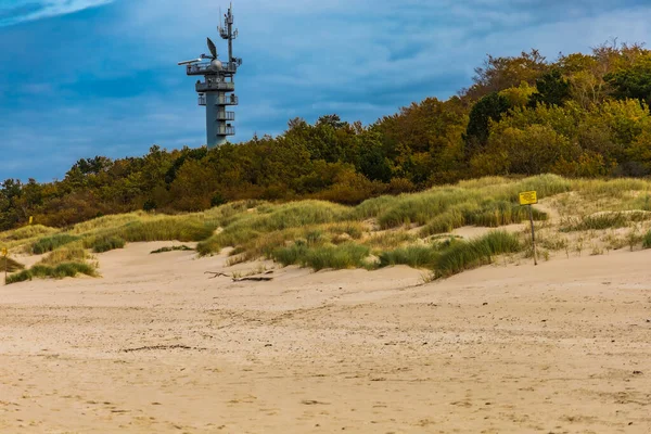 Чудовий Краєвид Піщаного Узбережжя Балтійського Моря — стокове фото