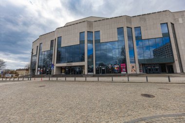 Gdynia, Poland - April 2022: Facade of Musical Theater Danuta Baduszkowa