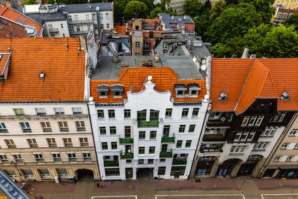 Poznan Poland July 2022 Panorama City Roofs Old Tenement Houses — Stock Photo, Image