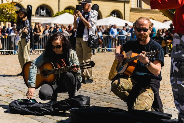 Wroclaw Polonia Mayo 2023 Participantes Con Guitarras Evento Abierto Guitar — Foto de Stock