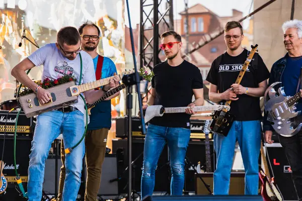 Breslavia Polonia Maggio 2023 Partecipanti Con Chitarre All Evento Guitar — Foto Stock
