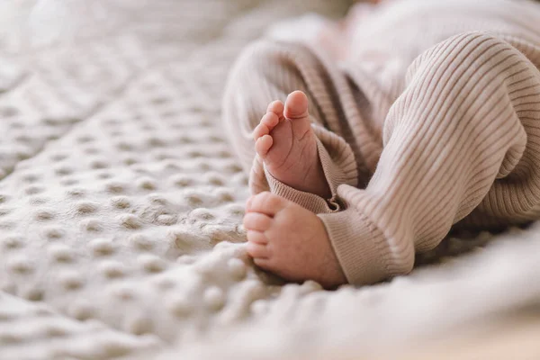 Details Foot One Month Old Baby Female Photo Depicts Details — Stock Photo, Image