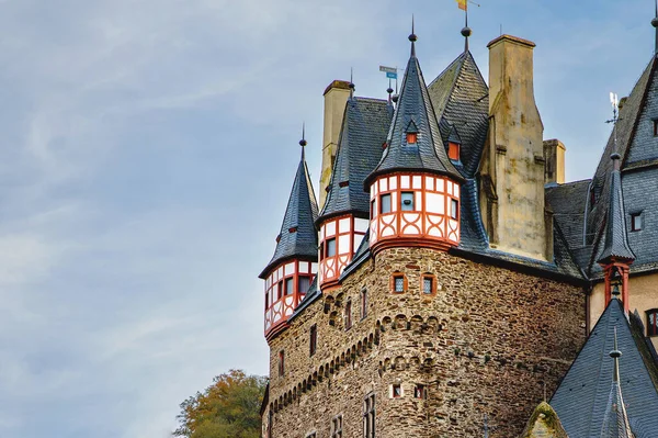 Castillo Eltz Castillo Medieval Situado Alemania Rheinland Pfalz Región Mosel — Foto de Stock