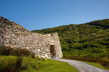 Staigue Fort on the Wild Atlantic Way coastal route, County Kerry, Ireland. Cathair na Steige.