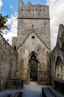 Muckross Abbey and Cemetery in Killarney National Park, Ireland, Ring of Kerry