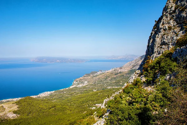 Prachtig Uitzicht Makarska Riviera Kroatië Zonnige Zomerdag — Stockfoto