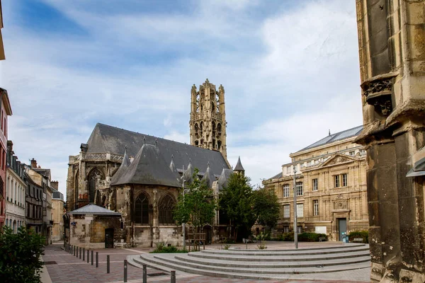 Городской Пейзаж Руана Руан Севере Франции Реке Сена Столица Верхней — стоковое фото
