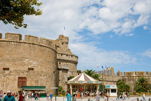 Malo France August 2022 Malo France View Walled City Saint — Stock Photo, Image
