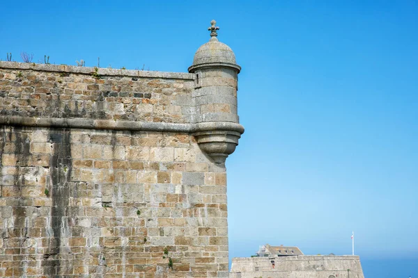 Malo France View Walled City Saint Malo Medieval Pirate Fortress — Stock Photo, Image