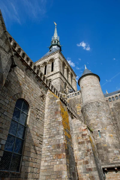 Del Mont Saint Michele Kloster Vacker Sommardag Frankrike — Stockfoto