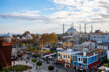 İSTANBUL, TÜRKÇE 19 Kasım 2022. İstanbul 'un tarihi manzarası çatıdan güzel görünüyor..