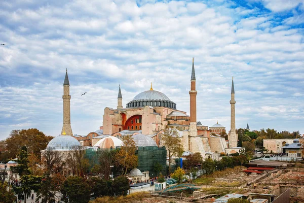 Museu Ayasofya Hagia Sophia Parque Sultan Ahmet Istambul Turquia Belo — Fotografia de Stock