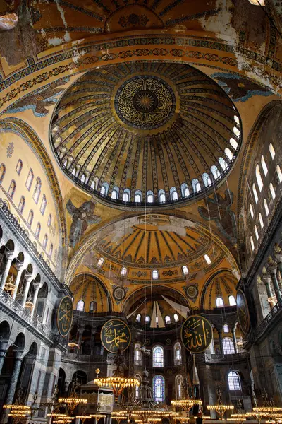 Hagia Sophia Hagia Sofia Interni Ayasofya Istanbul Turchia Architettura Bizantina — Foto Stock