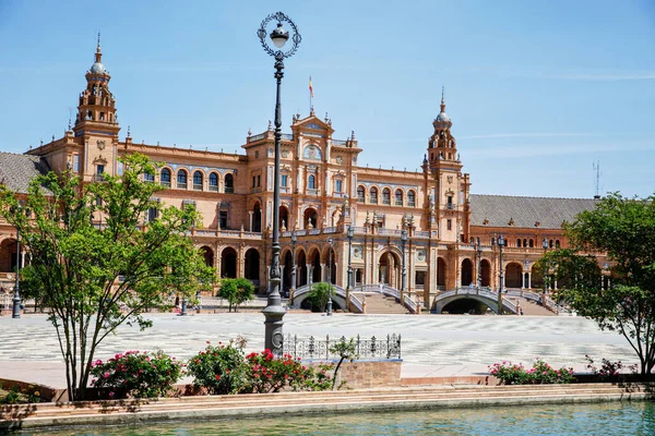 Blick Auf Die Plaza Espana Sevilla Andalusien Spanien — Stockfoto