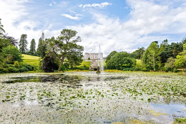 Powerscourt House Powerscourt Garden Panoramic View Its One Leading Tourism — Stock Photo, Image