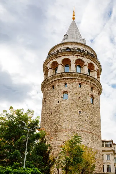 Galata Tower Fra Pakistan Historisk Bygning Tyrkiet - Stock-foto