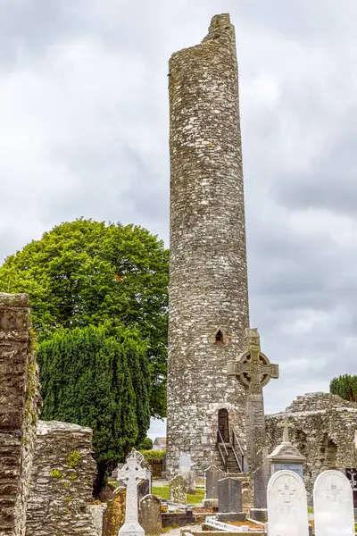 Muiredachs Cross Kloster Monasterboice Südlichen Irland Keltisches Hochkreuz Den Historischen lizenzfreie Stockfotos