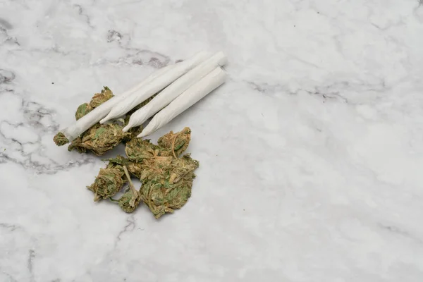 Cannabis Marijuana Médicinal Joint Mauvaises Herbes Médicaments — Photo