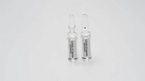 Covid Inyección Coronavirus Vacuna Jeringa Utiliza Para Prevención Inmunización Tratamiento —  Fotos de Stock