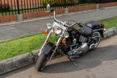 Bogota Kolombiya, Şubat 2022, Harley Davidson Şişman Çocuk Motosikleti