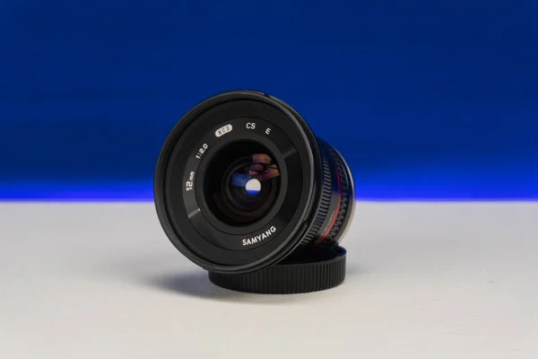 Samyang Rokinon Lens 12Mm Close — Stock Photo, Image