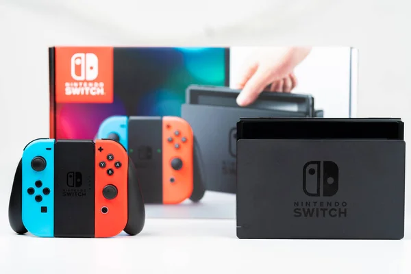 Nintendo Switch Box Contrôle Avec Écran Support — Photo