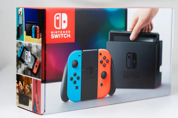 Console Jeu Vidéo Nintendo Switch Joycon — Photo