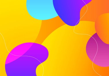 Modern gradyan soyut geometrik canlı renkli arkaplan pankartı