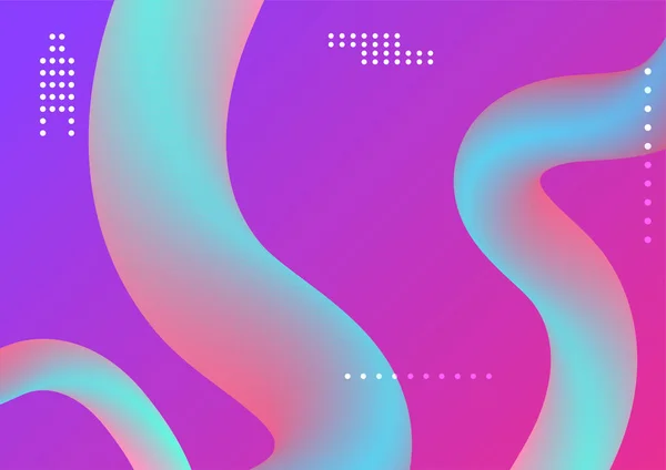 現代的な青紫色のオレンジと緑のグラデーション幾何学的形状の背景 — ストックベクタ