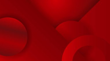 Teknoloji, iş tasarımı, sunum arkaplanı için kırmızı arkaplan çizimi