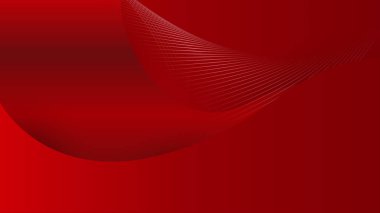 Çizgili soyut kırmızı vektör arka planı