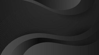 Soyut siyah arkaplan. Vektör soyut grafik tasarım pankart şablonu.