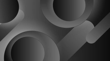 Soyut siyah arkaplan. Vektör soyut grafik tasarım pankart şablonu.