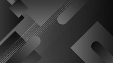 Soyut siyah arkaplan. Vektör soyut grafik tasarım pankart şablonu.