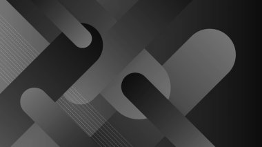 Soyut siyah arkaplan. Vektör soyut grafik tasarım pankart şablonu.