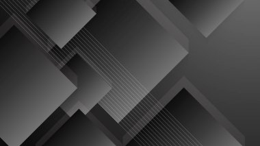 Soyut siyah arkaplan. Vektör soyut grafik tasarım pankart şablonu.