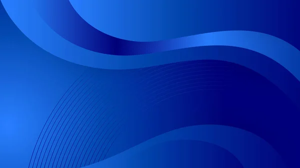 Abstrakter Blauer Hintergrund Mit Linien — Stockvektor