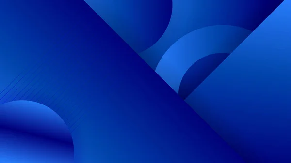 Abstrakter Blauer Hintergrund Mit Fließenden Linien Dynamische Wellen Vektorillustration — Stockvektor